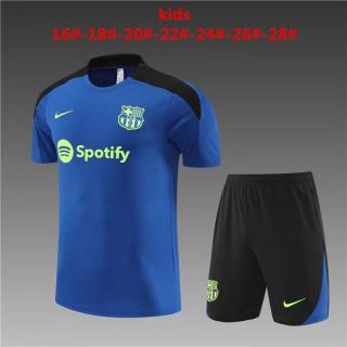 Kit Entrenamiento FC Barcelona 2024/25 (azul con negro)-NIÑOS